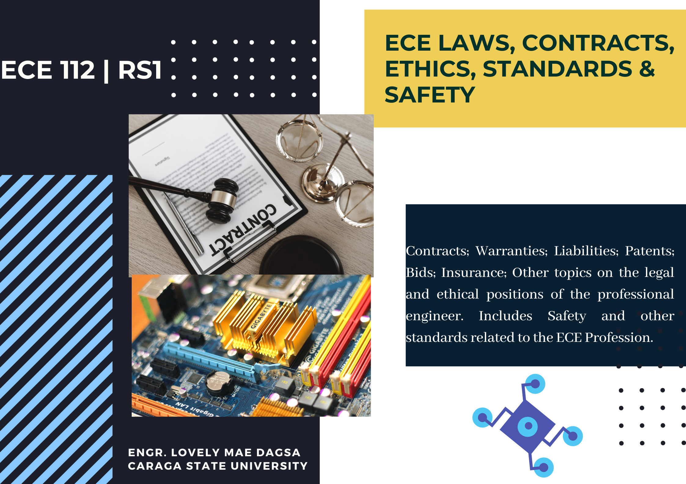 Summary of ECE LAWS, CONTRACTS, ETHICS, STANDARDS & SAFETY